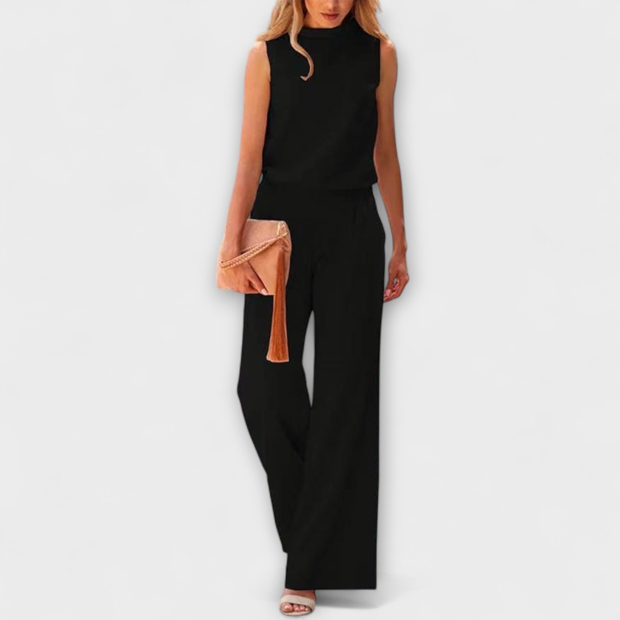 Hannah – Jumpsuit in Satin Look